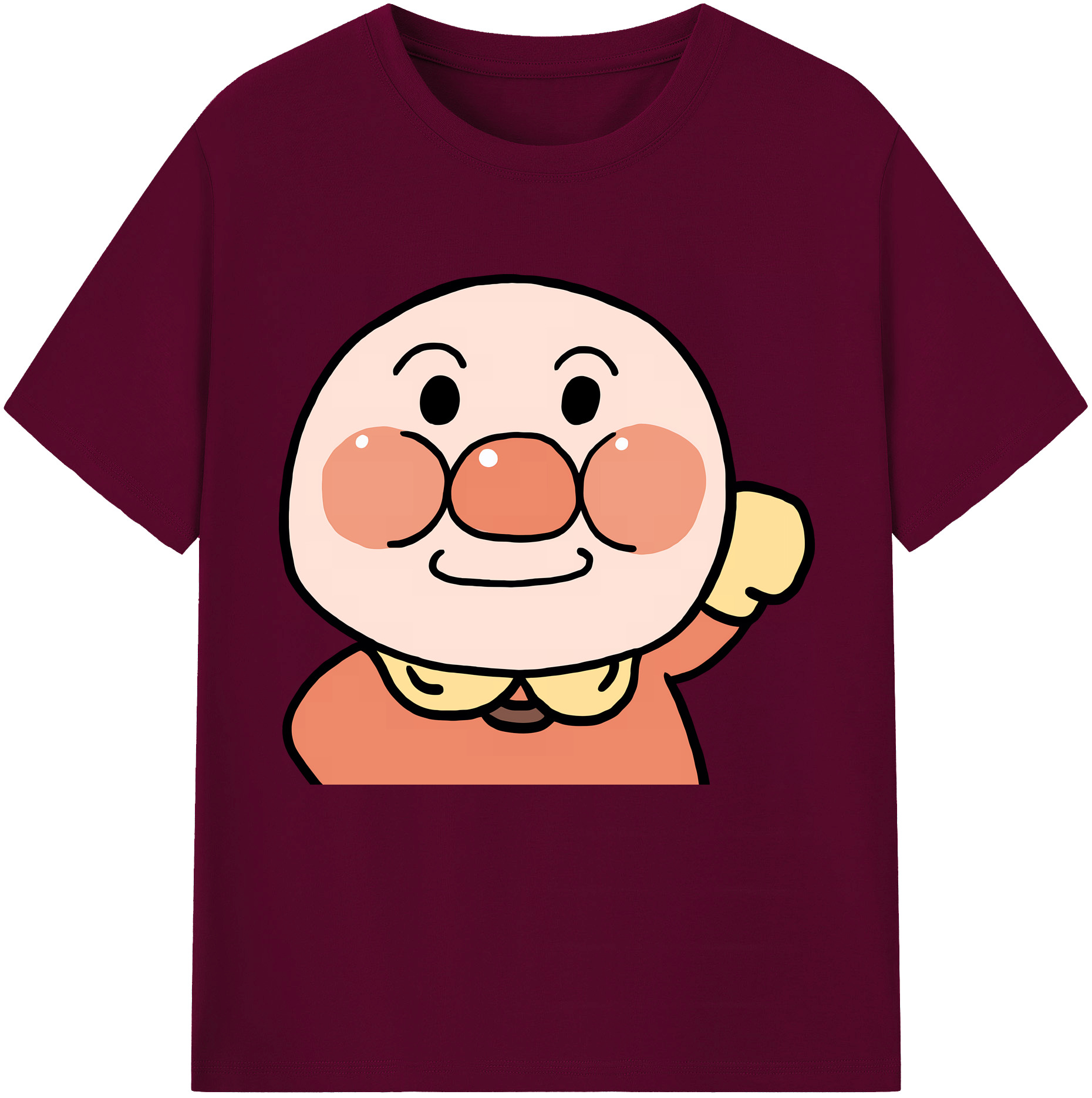 （画像用） アンパンマン Anpanman レディースカジュアルプリントTシャツ（綿100％）